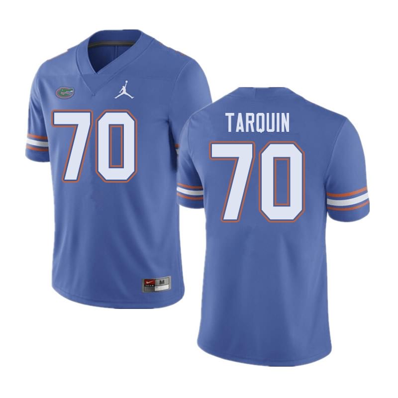 NCAA Florida Gators Michael Tarquin Men's #70 Jordan Brand Blue Stitched Authentic College Football Jersey AYJ3664PB